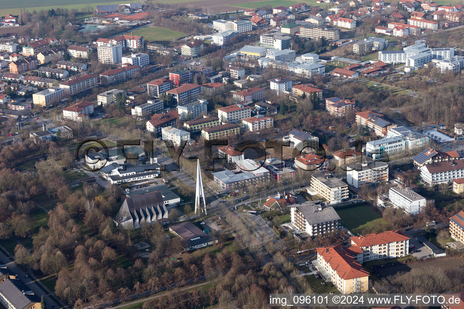 Bad Füssing dans le département Bavière, Allemagne vue du ciel