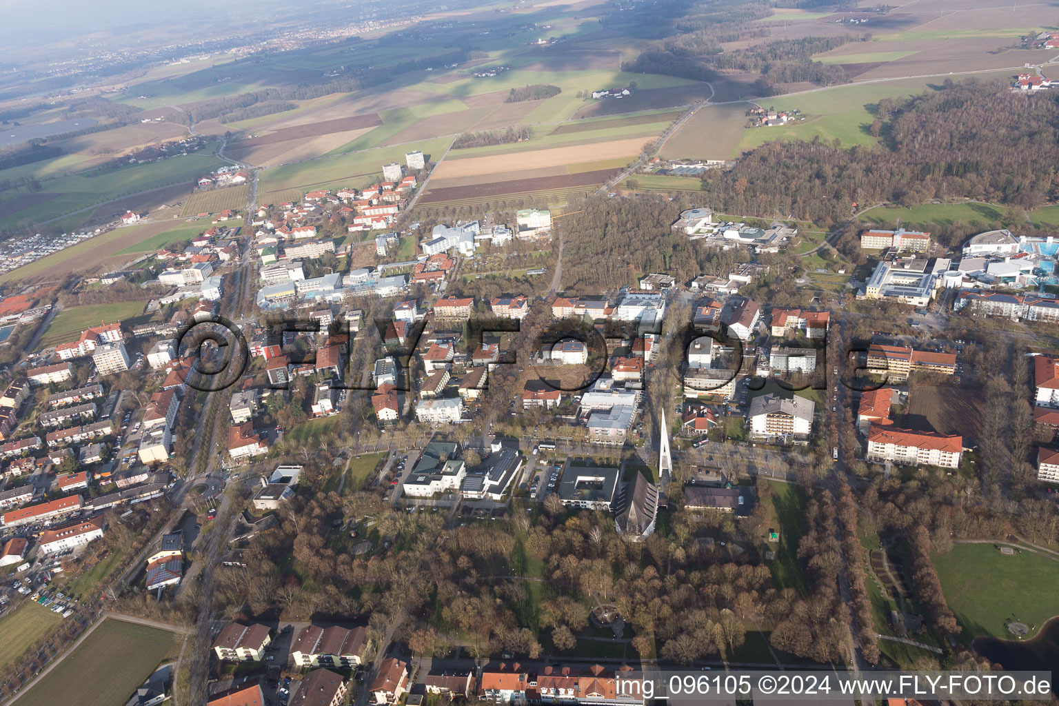 Bad Füssing dans le département Bavière, Allemagne d'un drone