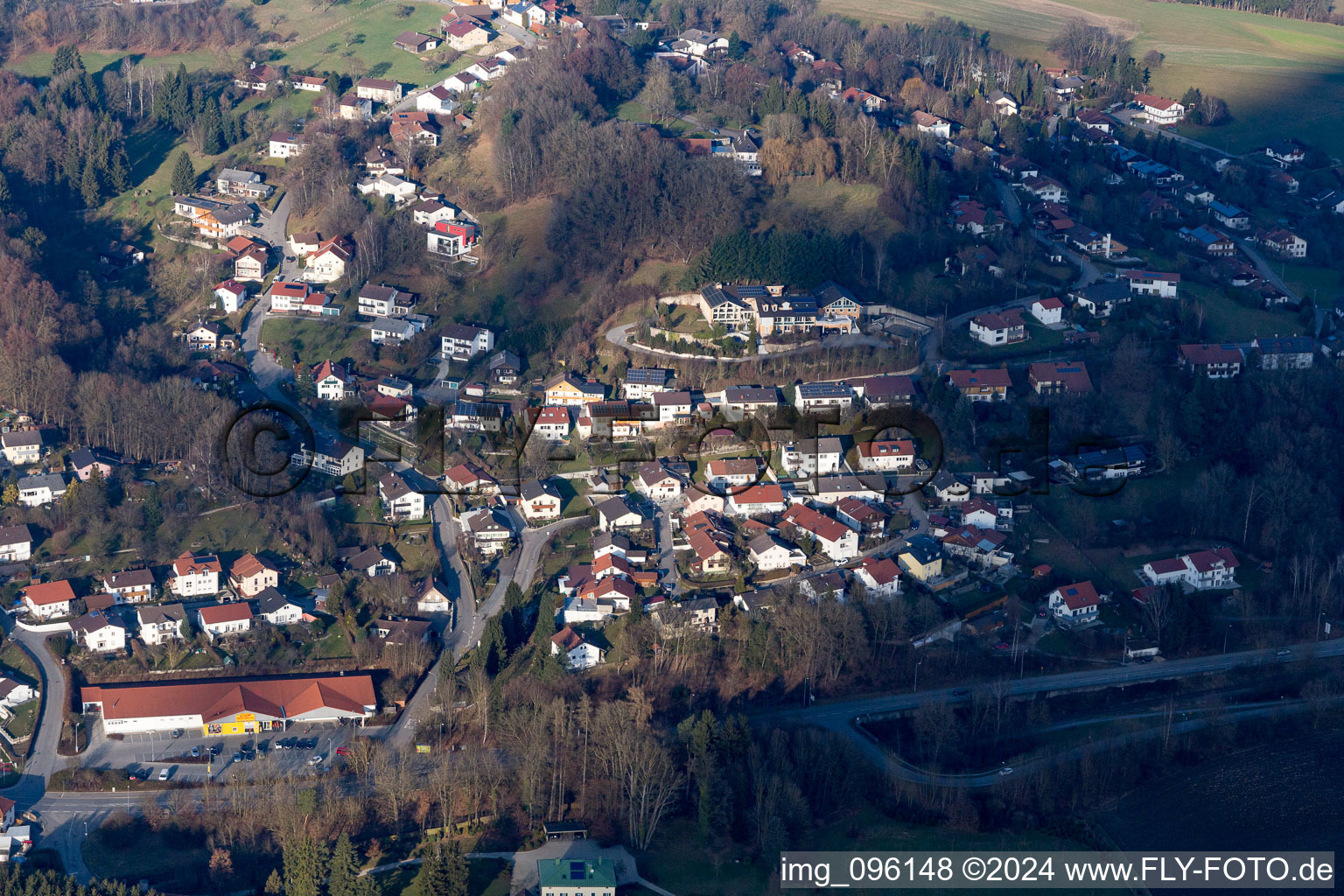 Image drone de Pfarrkirchen dans le département Bavière, Allemagne