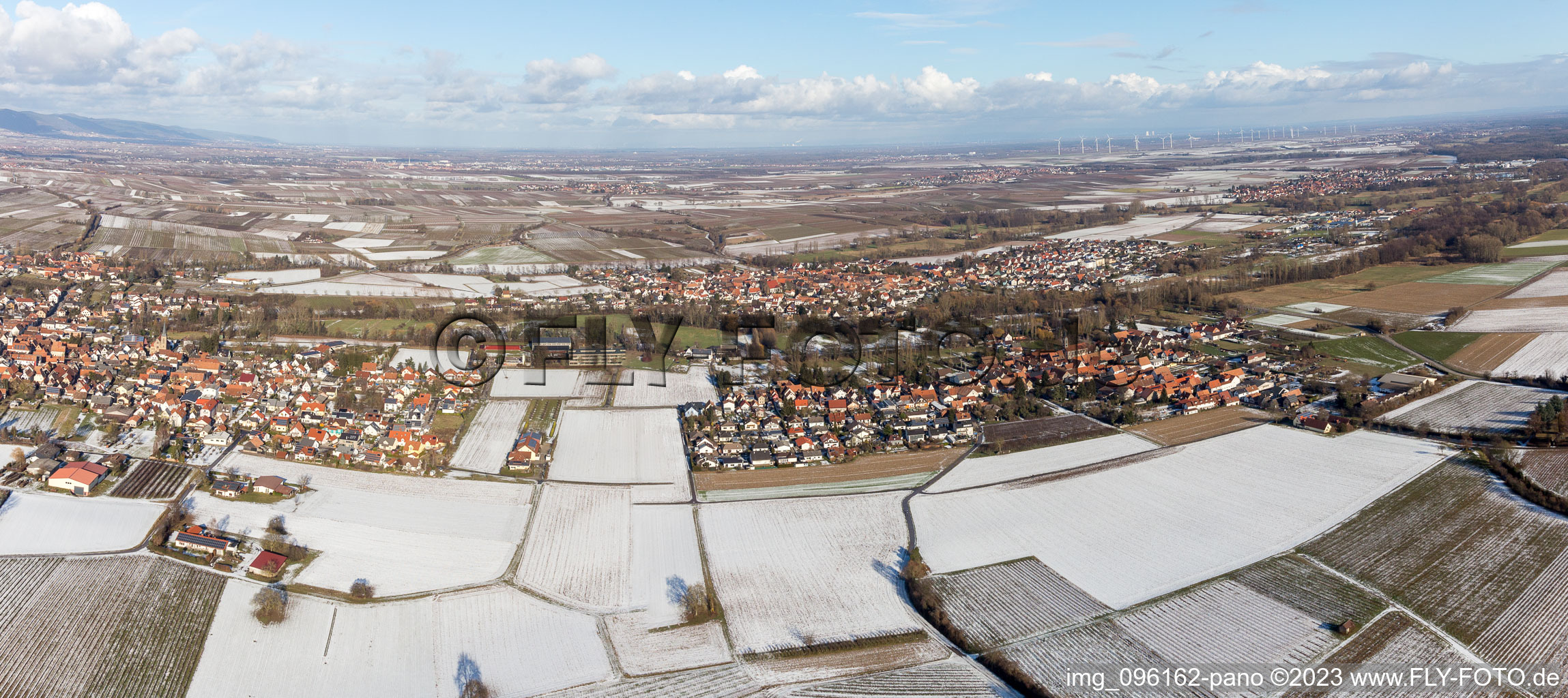 Photographie aérienne de Quartier Ingenheim in Billigheim-Ingenheim dans le département Rhénanie-Palatinat, Allemagne