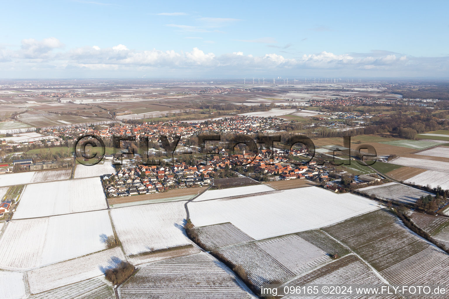 Image drone de Quartier Mühlhofen in Billigheim-Ingenheim dans le département Rhénanie-Palatinat, Allemagne