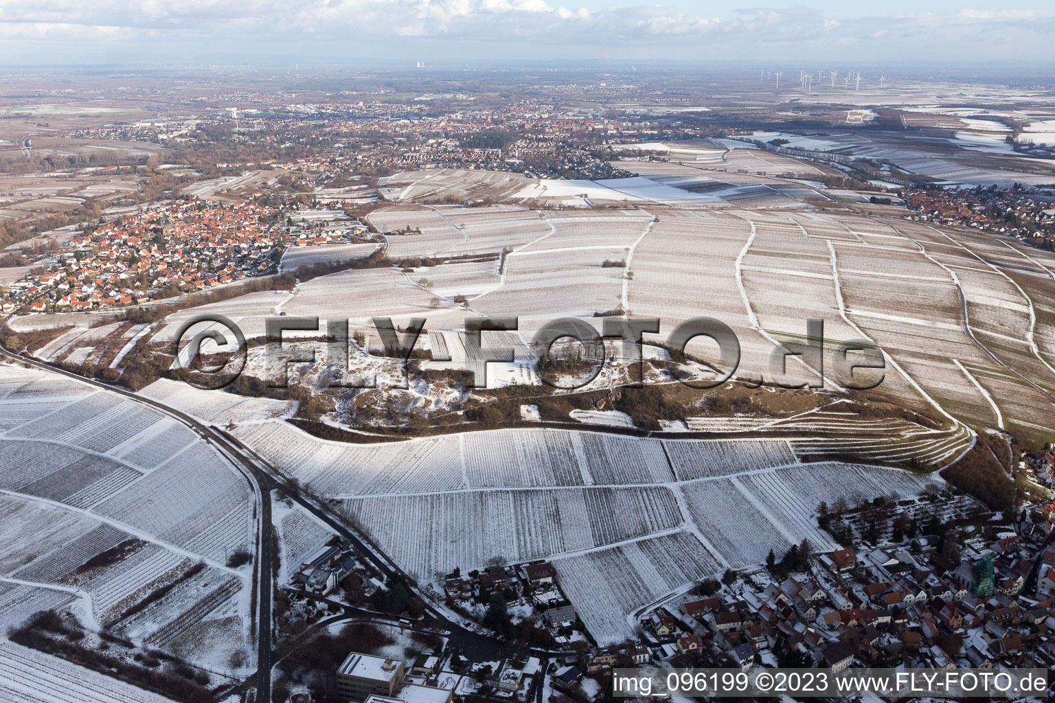 Ilbesheim bei Landau in der Pfalz dans le département Rhénanie-Palatinat, Allemagne vue du ciel