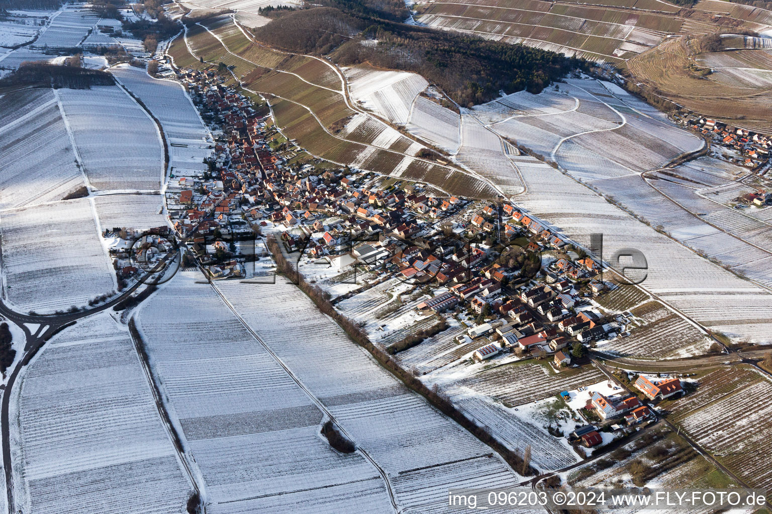 Ranschbach dans le département Rhénanie-Palatinat, Allemagne d'en haut