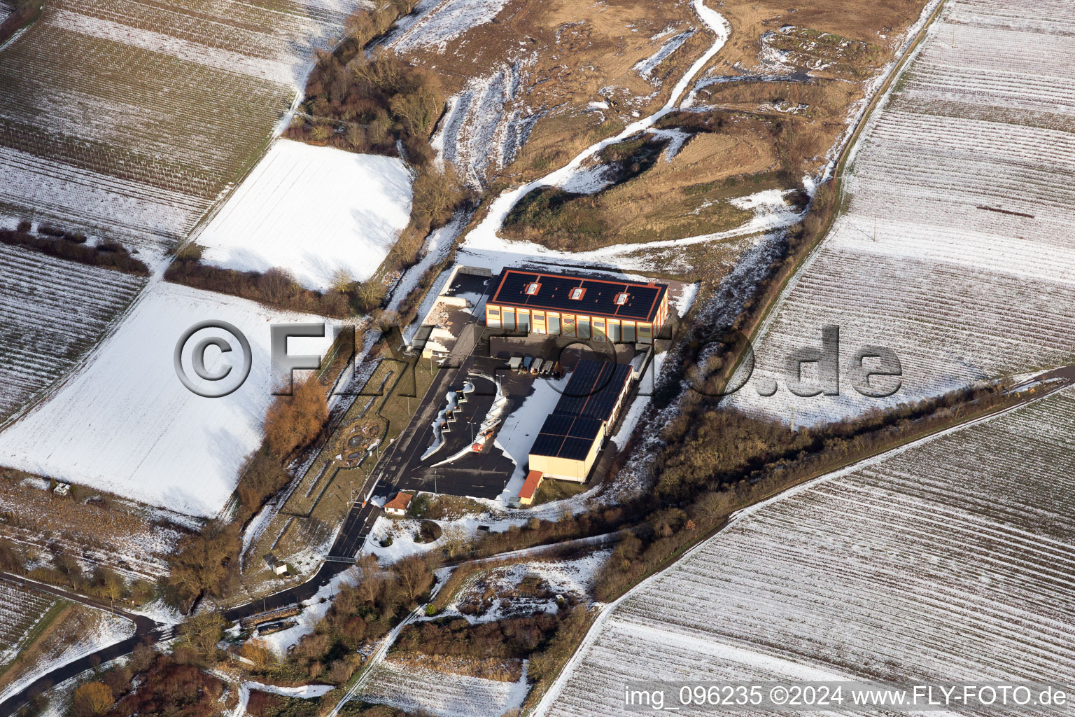 Vue aérienne de Walsheim dans le département Rhénanie-Palatinat, Allemagne