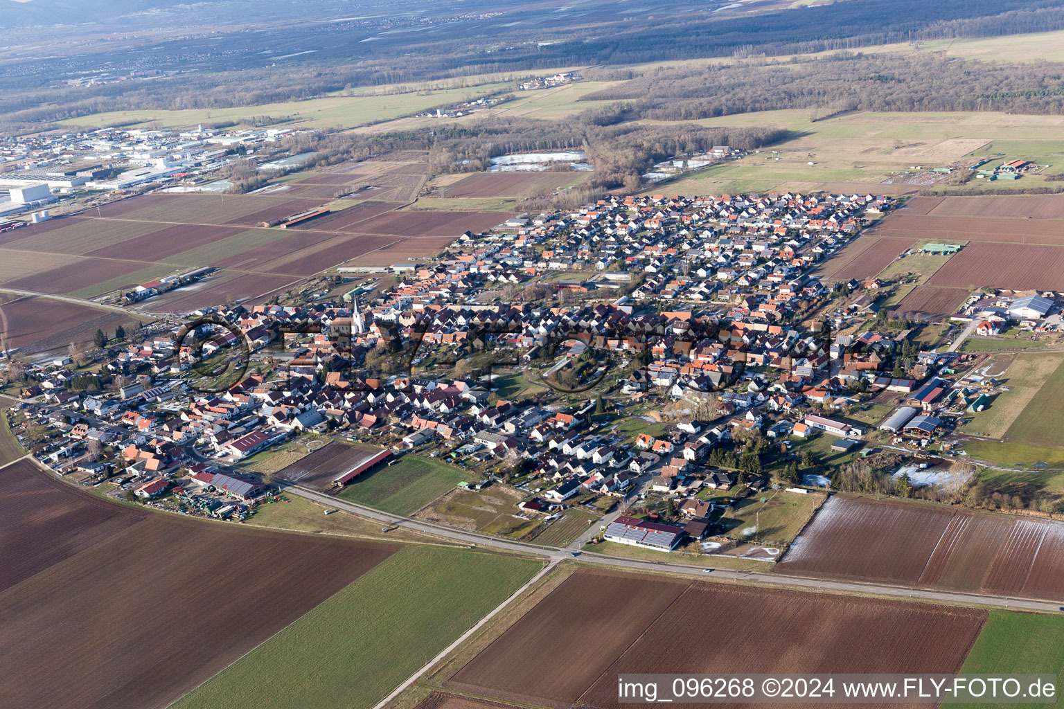 Photographie aérienne de Quartier Ottersheim in Ottersheim bei Landau dans le département Rhénanie-Palatinat, Allemagne