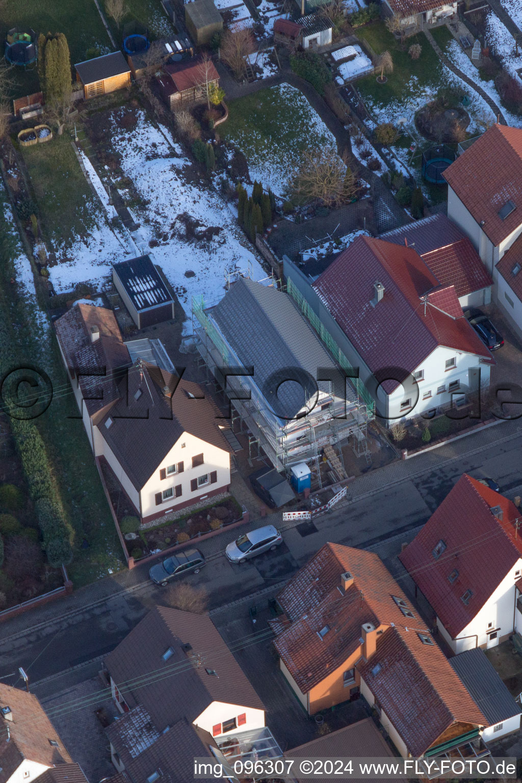 Kandel dans le département Rhénanie-Palatinat, Allemagne du point de vue du drone