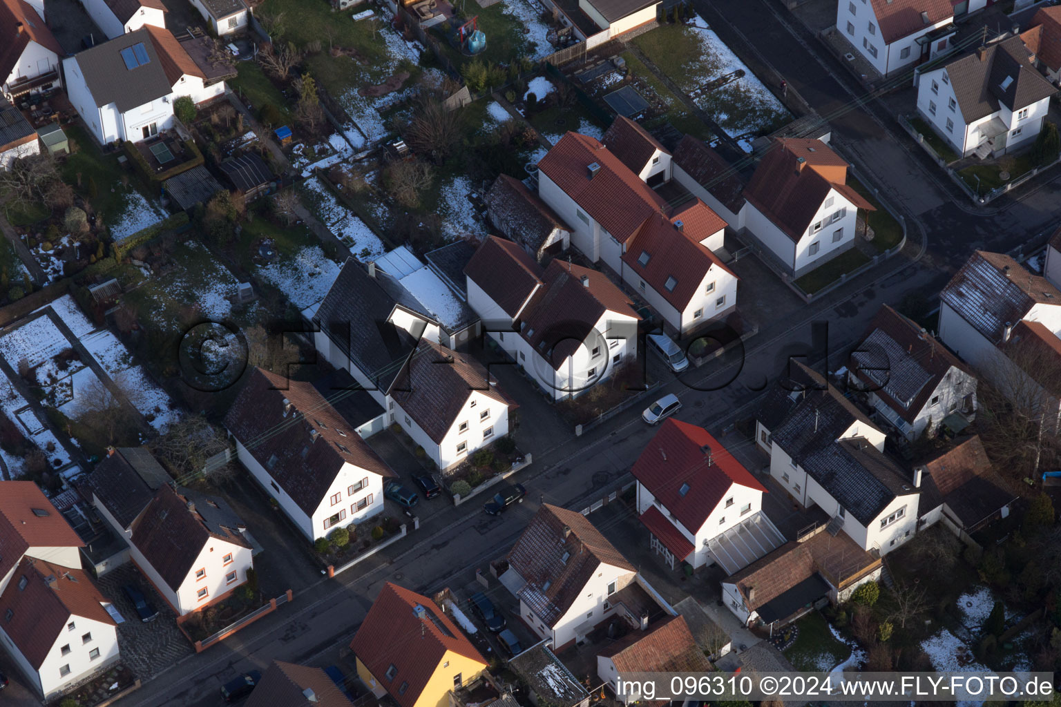 Vue aérienne de Kandel dans le département Rhénanie-Palatinat, Allemagne