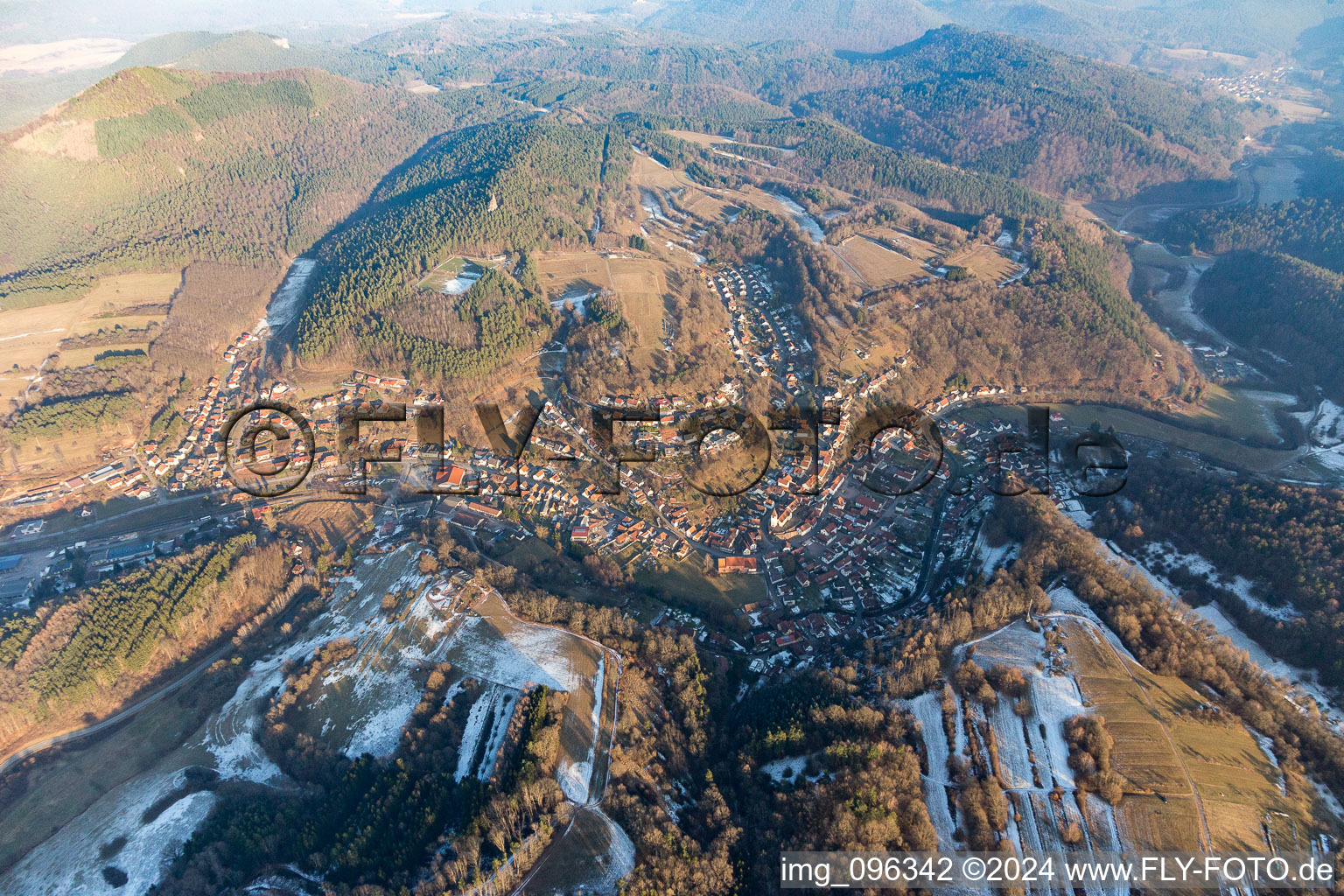 Photographie aérienne de Rumbach dans le département Rhénanie-Palatinat, Allemagne