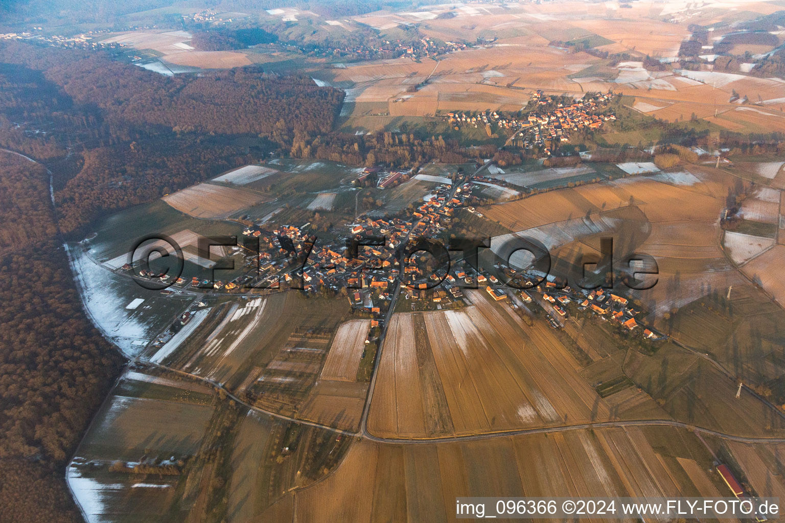 Photographie aérienne de Memmelshoffen dans le département Bas Rhin, France