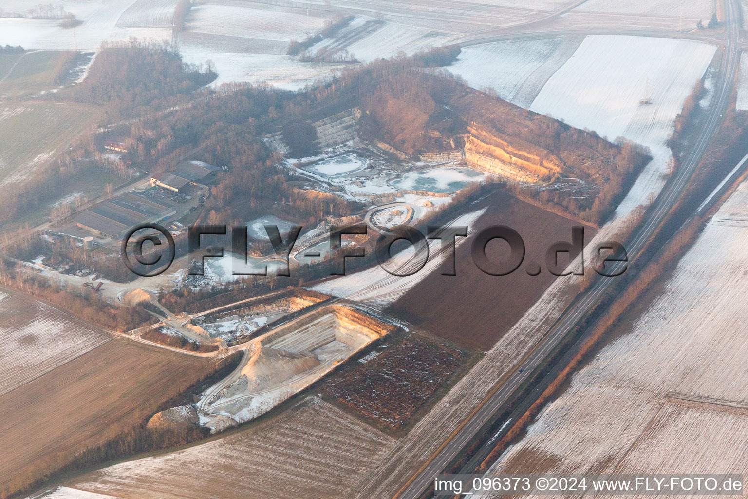 Photographie aérienne de Riedseltz dans le département Bas Rhin, France