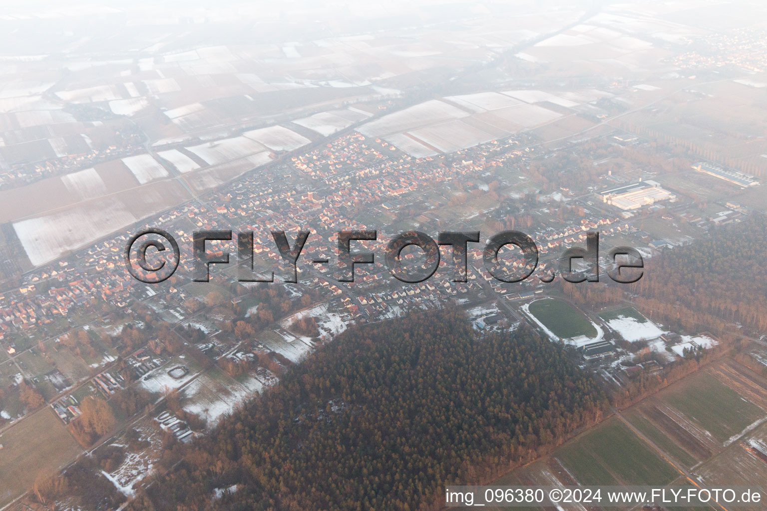 Photographie aérienne de Quartier Schaidt in Wörth am Rhein dans le département Rhénanie-Palatinat, Allemagne