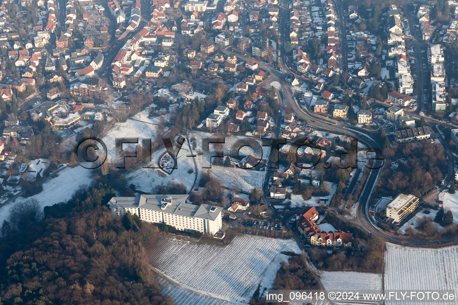 Photographie aérienne de Bad Bergzabern dans le département Rhénanie-Palatinat, Allemagne