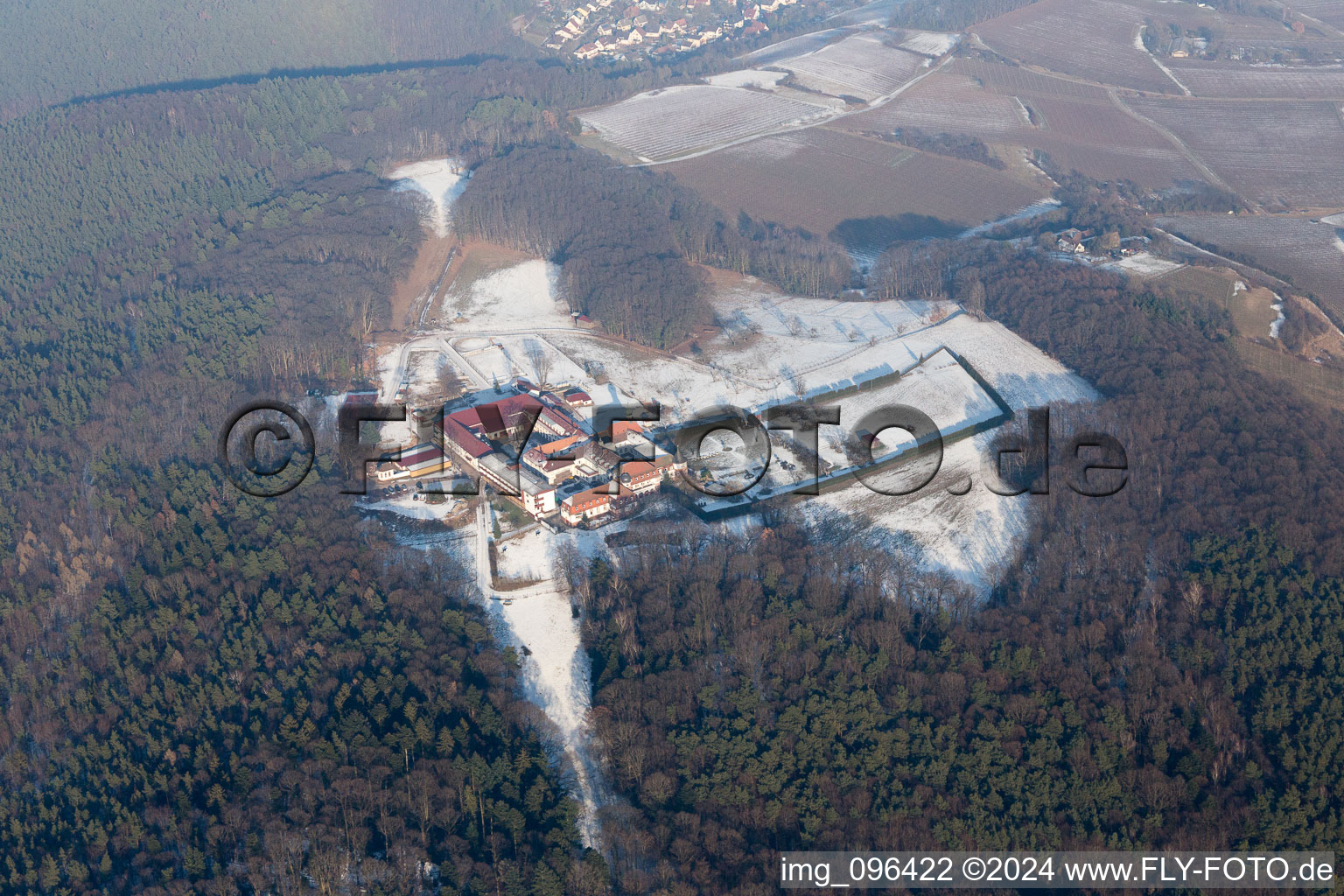 Bad Bergzabern dans le département Rhénanie-Palatinat, Allemagne vue d'en haut