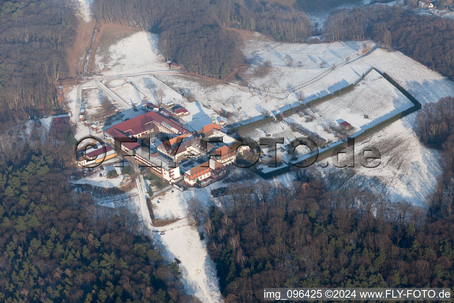 Bad Bergzabern dans le département Rhénanie-Palatinat, Allemagne vue du ciel