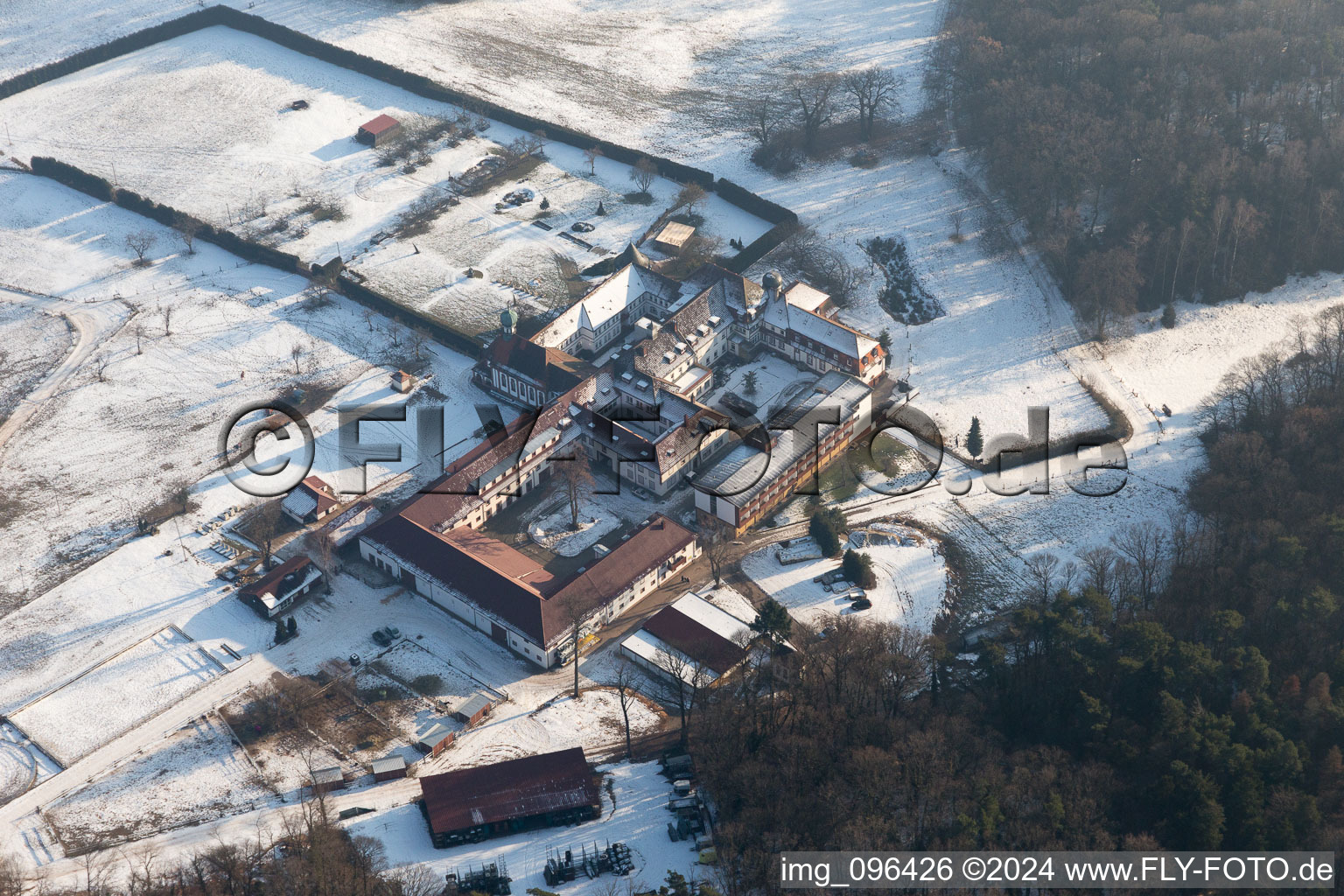 Enregistrement par drone de Bad Bergzabern dans le département Rhénanie-Palatinat, Allemagne