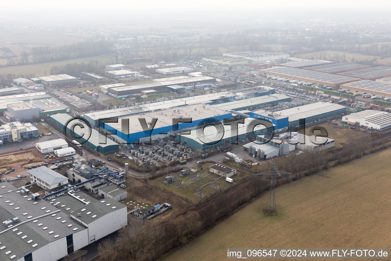 Photographie aérienne de Quartier Offenbach in Offenbach an der Queich dans le département Rhénanie-Palatinat, Allemagne