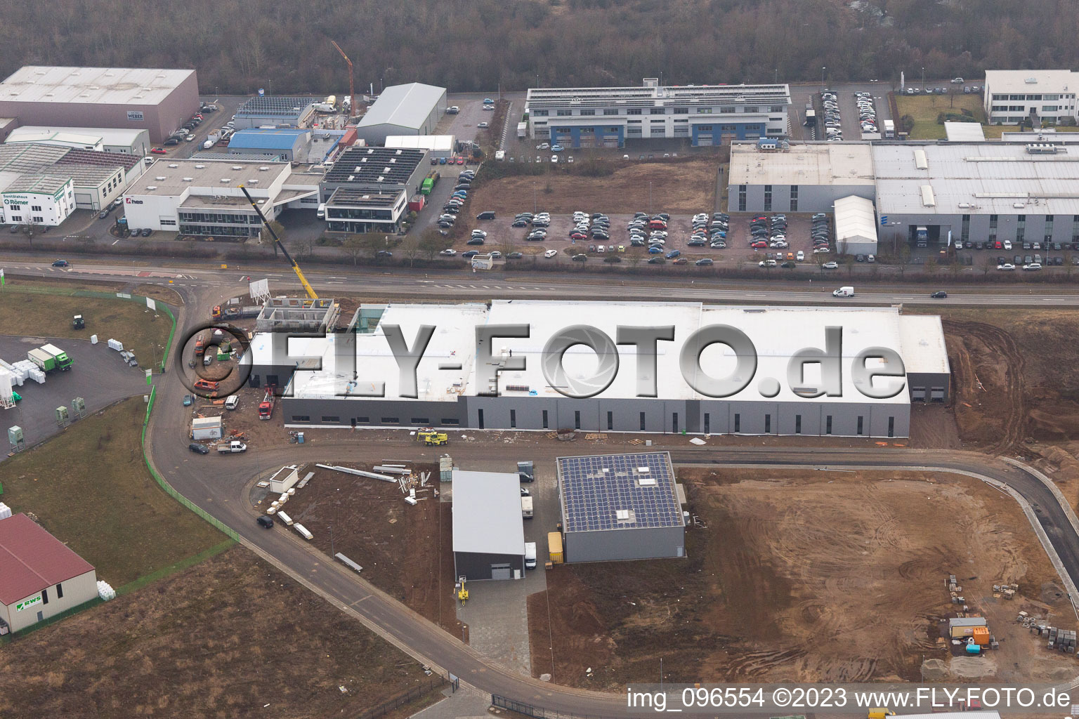 Quartier Herxheim in Herxheim bei Landau dans le département Rhénanie-Palatinat, Allemagne hors des airs