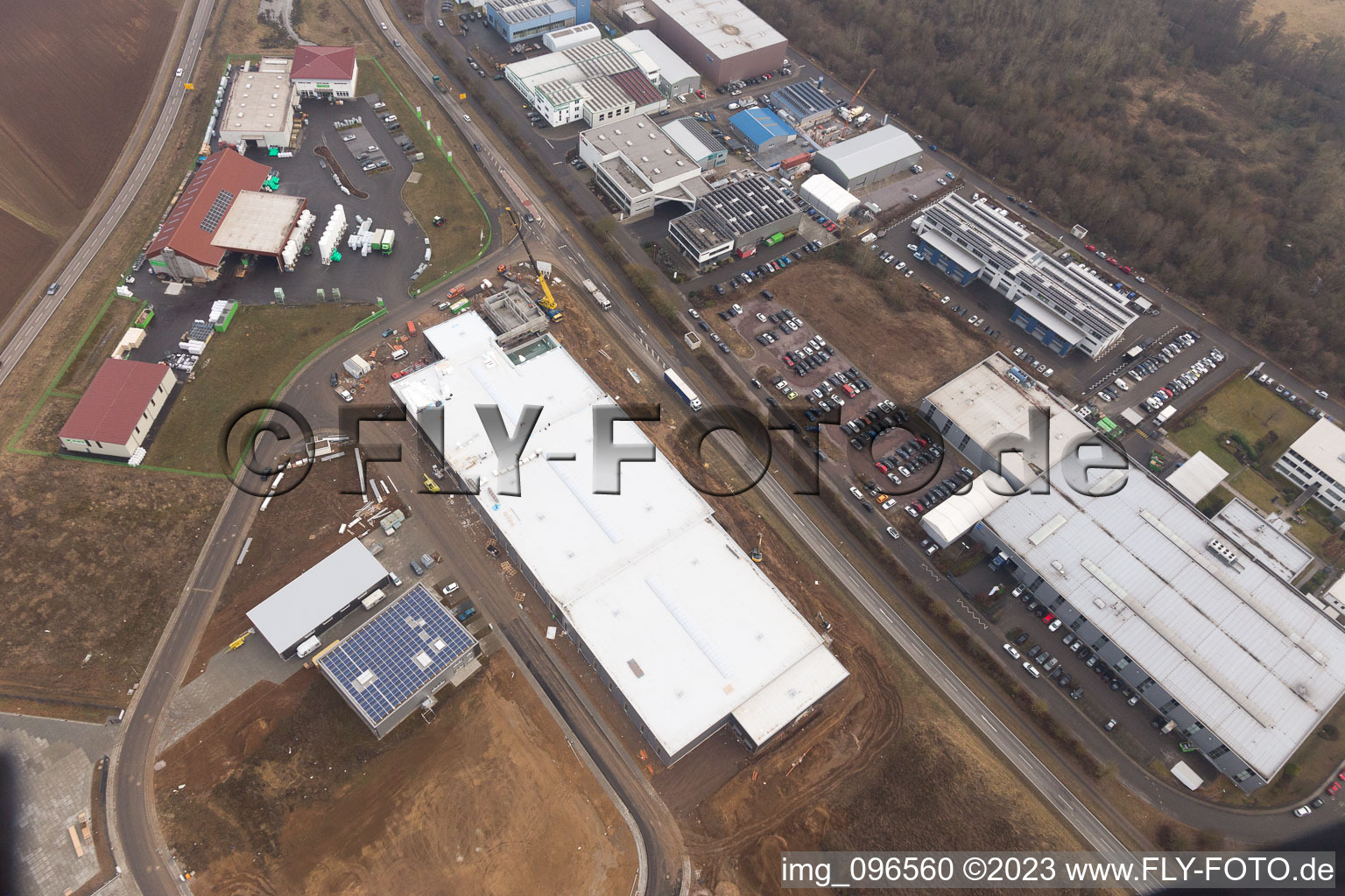 Image drone de Quartier Herxheim in Herxheim bei Landau dans le département Rhénanie-Palatinat, Allemagne