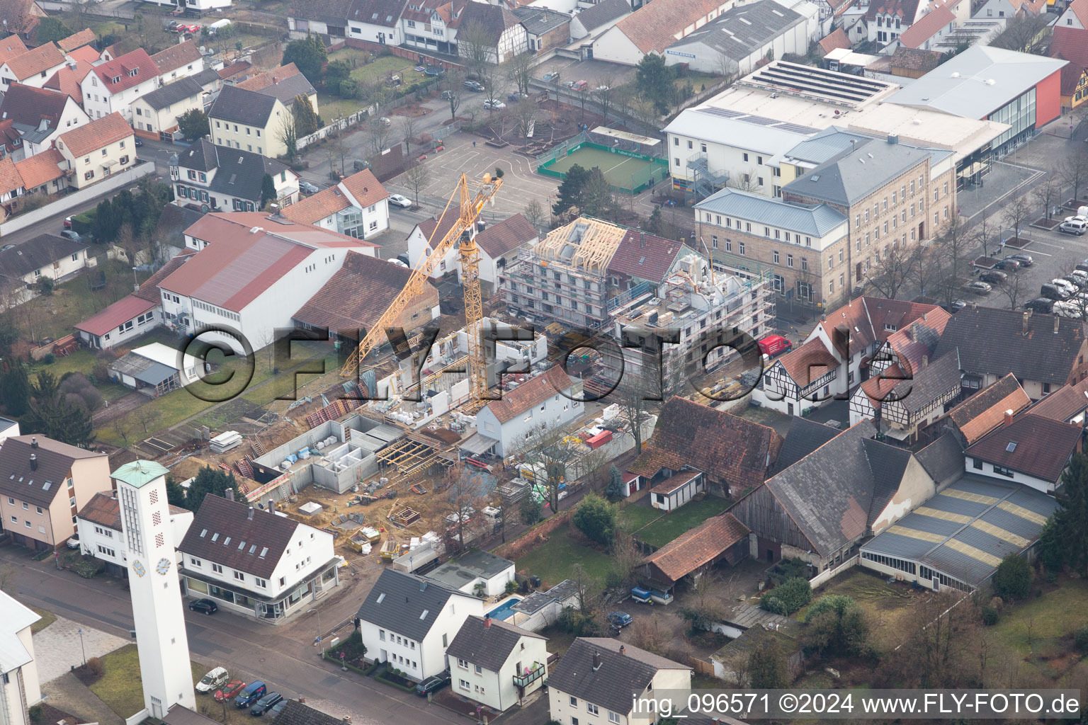 Kandel dans le département Rhénanie-Palatinat, Allemagne vue du ciel