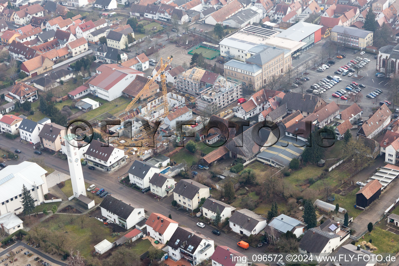 Enregistrement par drone de Kandel dans le département Rhénanie-Palatinat, Allemagne