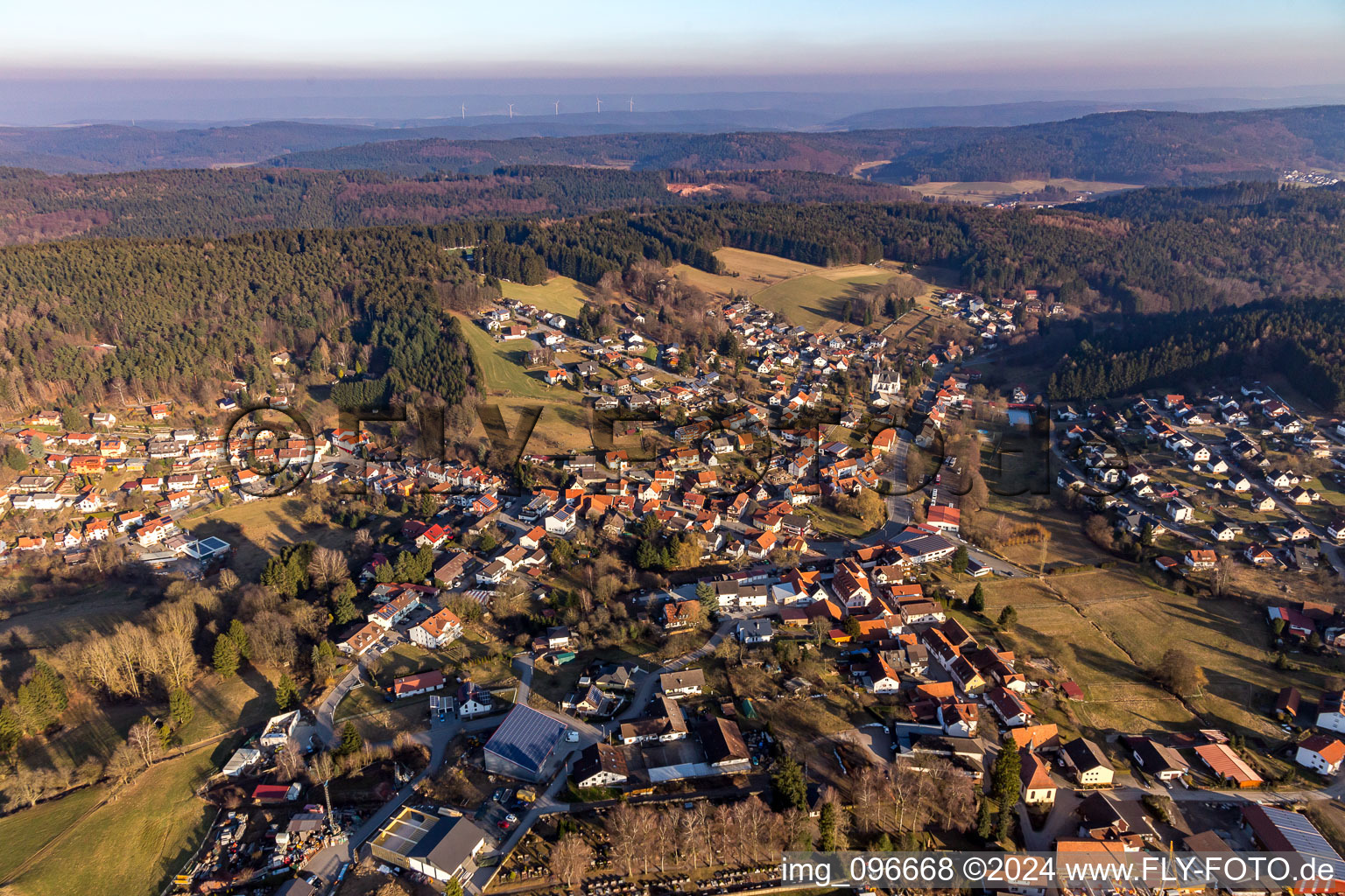 Photographie aérienne de Quartier Hammelbach in Grasellenbach dans le département Hesse, Allemagne