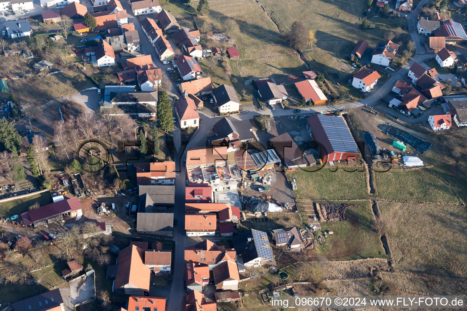 Vue aérienne de Robert Manzke à le quartier Hammelbach in Grasellenbach dans le département Hesse, Allemagne