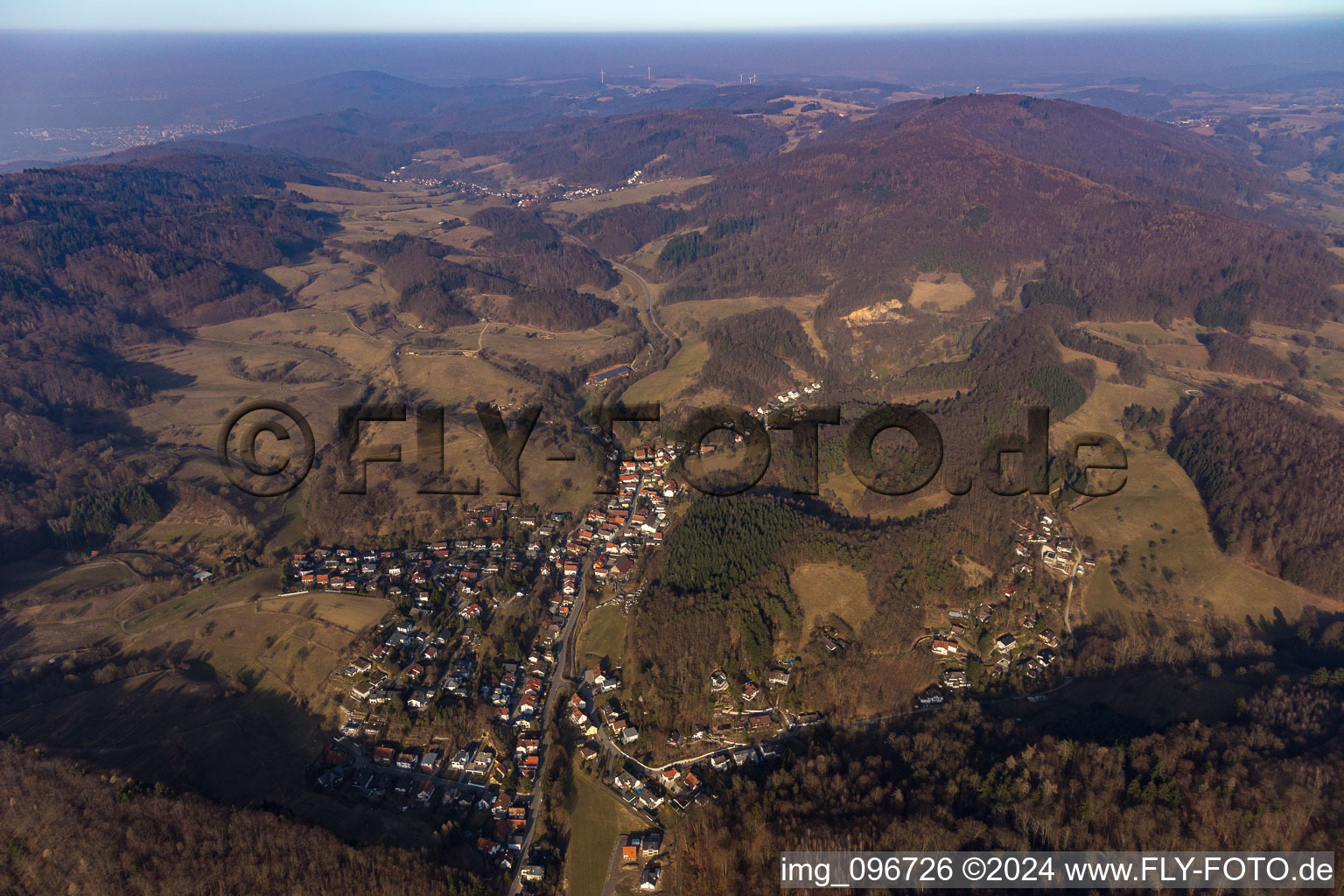 Vue oblique de Quartier Hochstädten in Bensheim dans le département Hesse, Allemagne