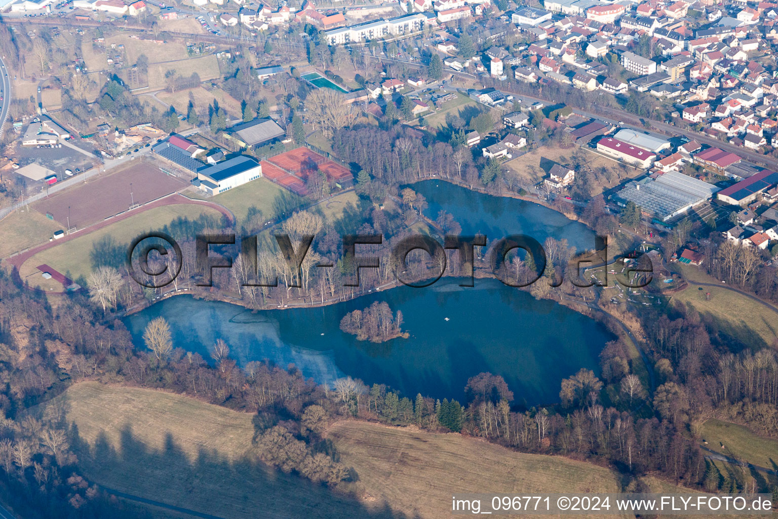 Vue aérienne de PARC KURPARK à Bad König dans le département Hesse, Allemagne