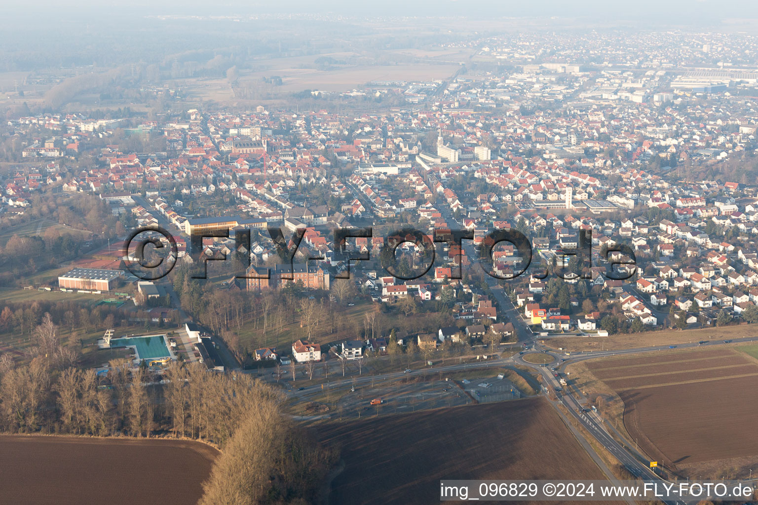 Dieburg dans le département Hesse, Allemagne hors des airs