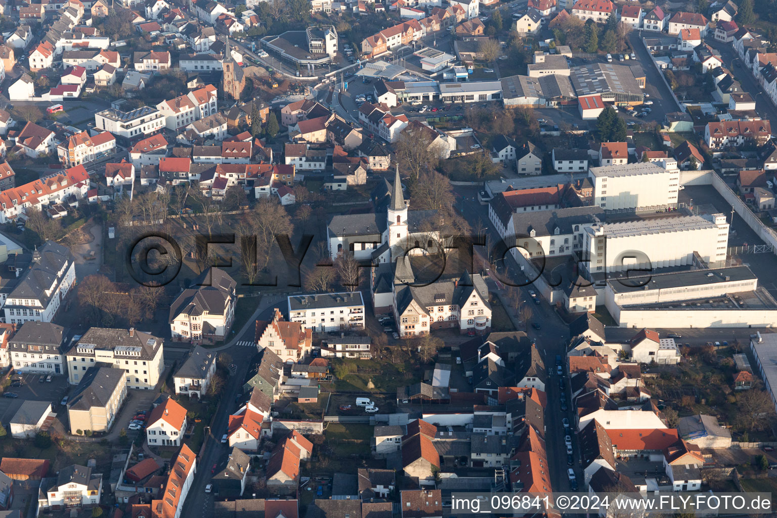 Enregistrement par drone de Dieburg dans le département Hesse, Allemagne