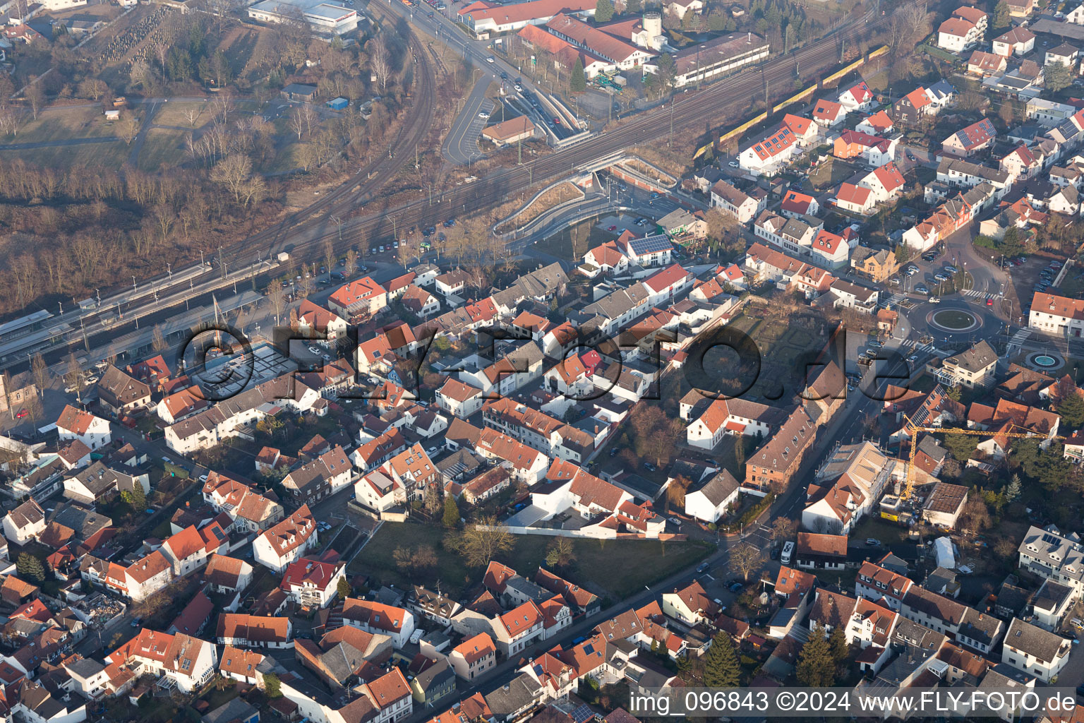 Dieburg dans le département Hesse, Allemagne du point de vue du drone