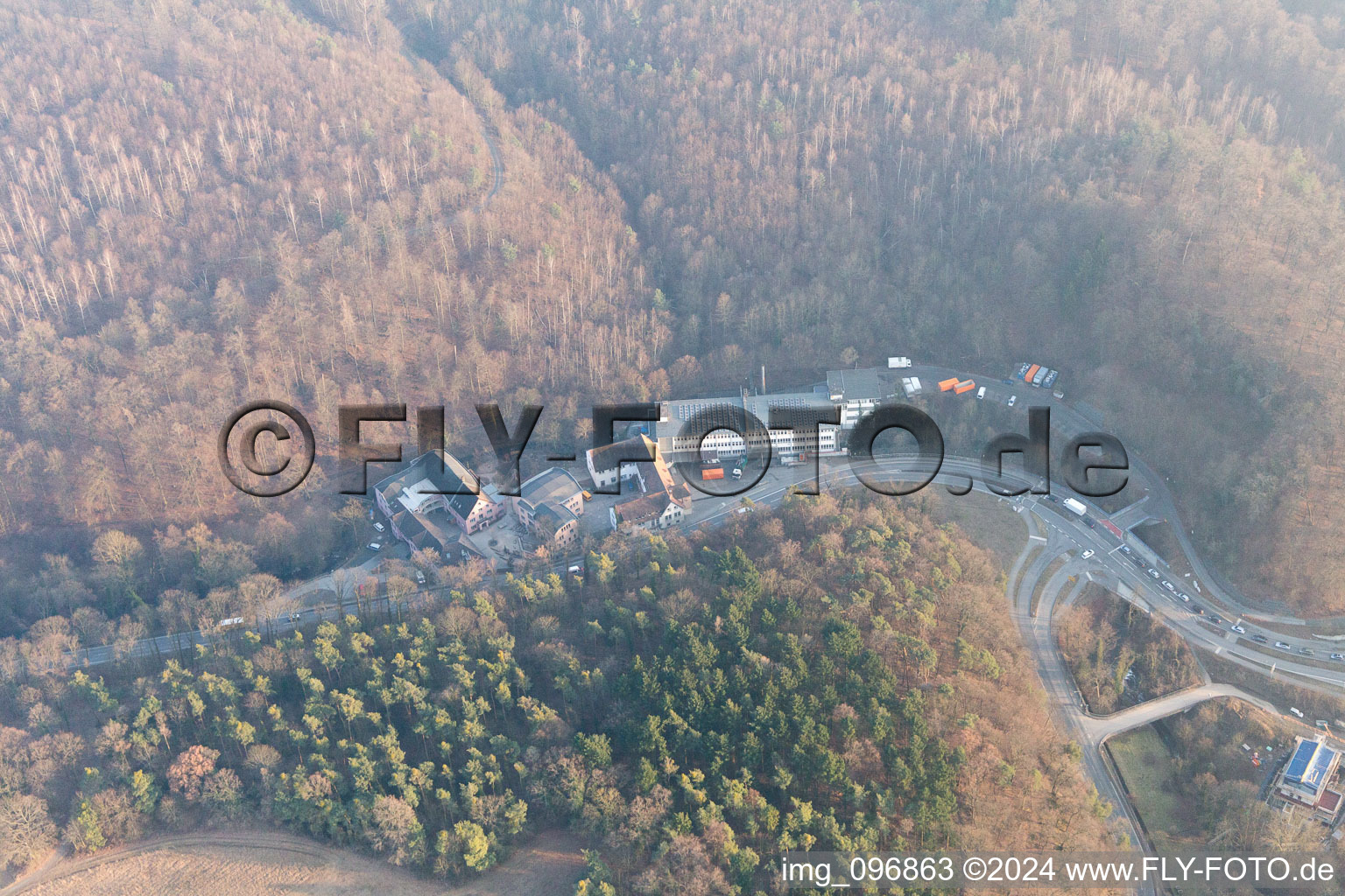 Vue aérienne de Eberstadt dans le département Hesse, Allemagne