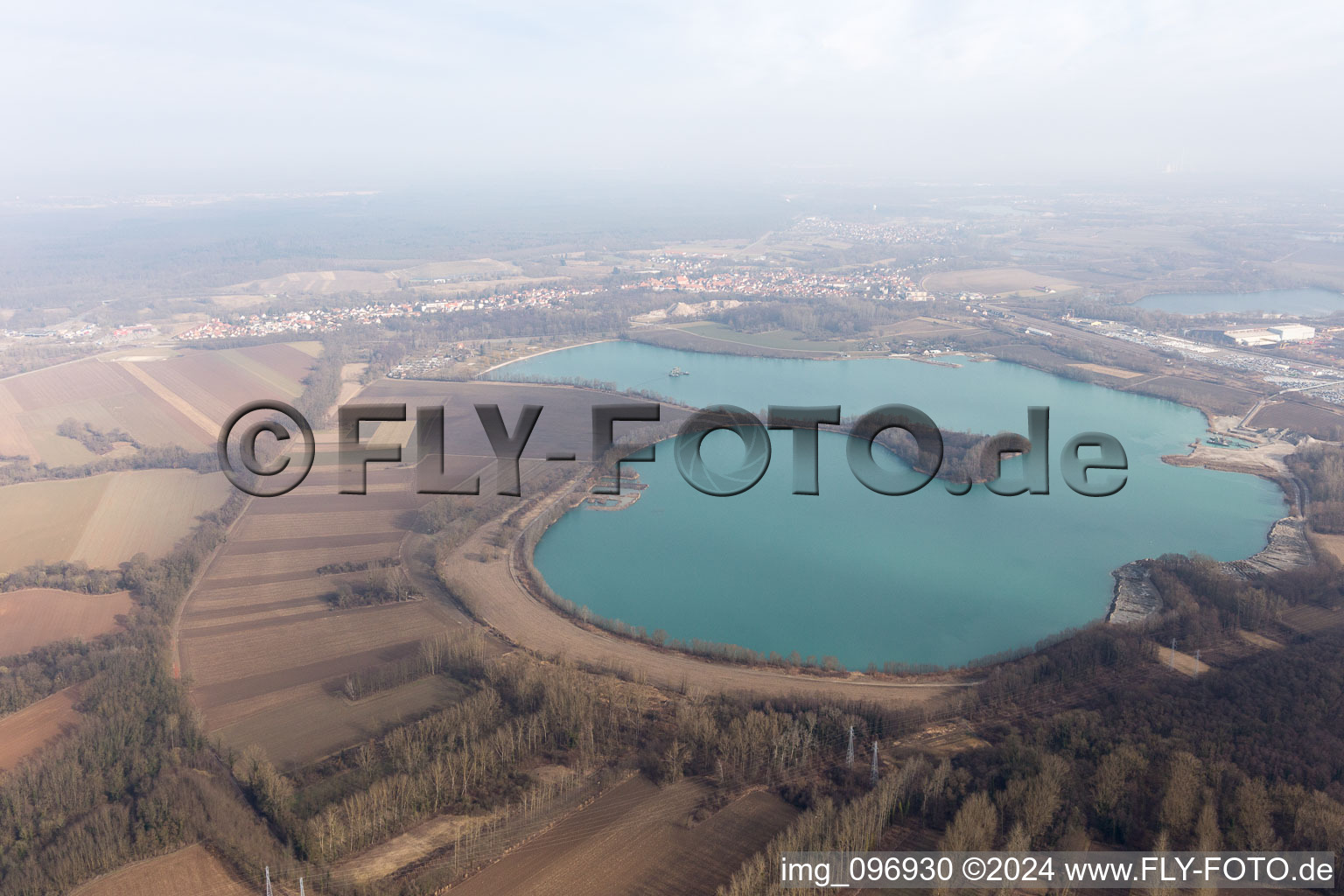 Lauterbourg dans le département Bas Rhin, France vue du ciel