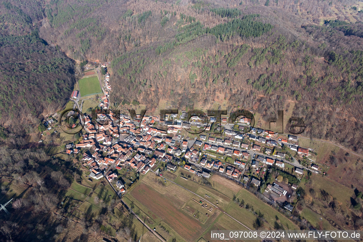 Photographie aérienne de Quartier Gräfenhausen in Annweiler am Trifels dans le département Rhénanie-Palatinat, Allemagne