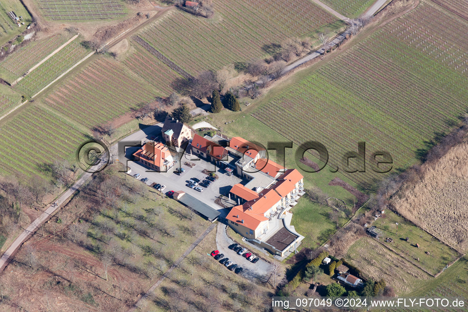 Vue aérienne de Weyher in der Pfalz dans le département Rhénanie-Palatinat, Allemagne