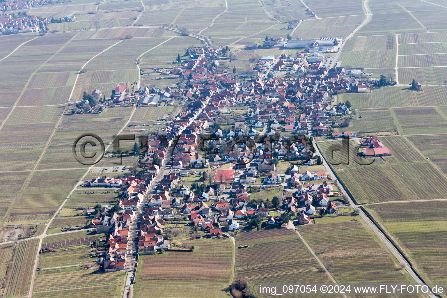 Rhodt unter Rietburg dans le département Rhénanie-Palatinat, Allemagne d'en haut