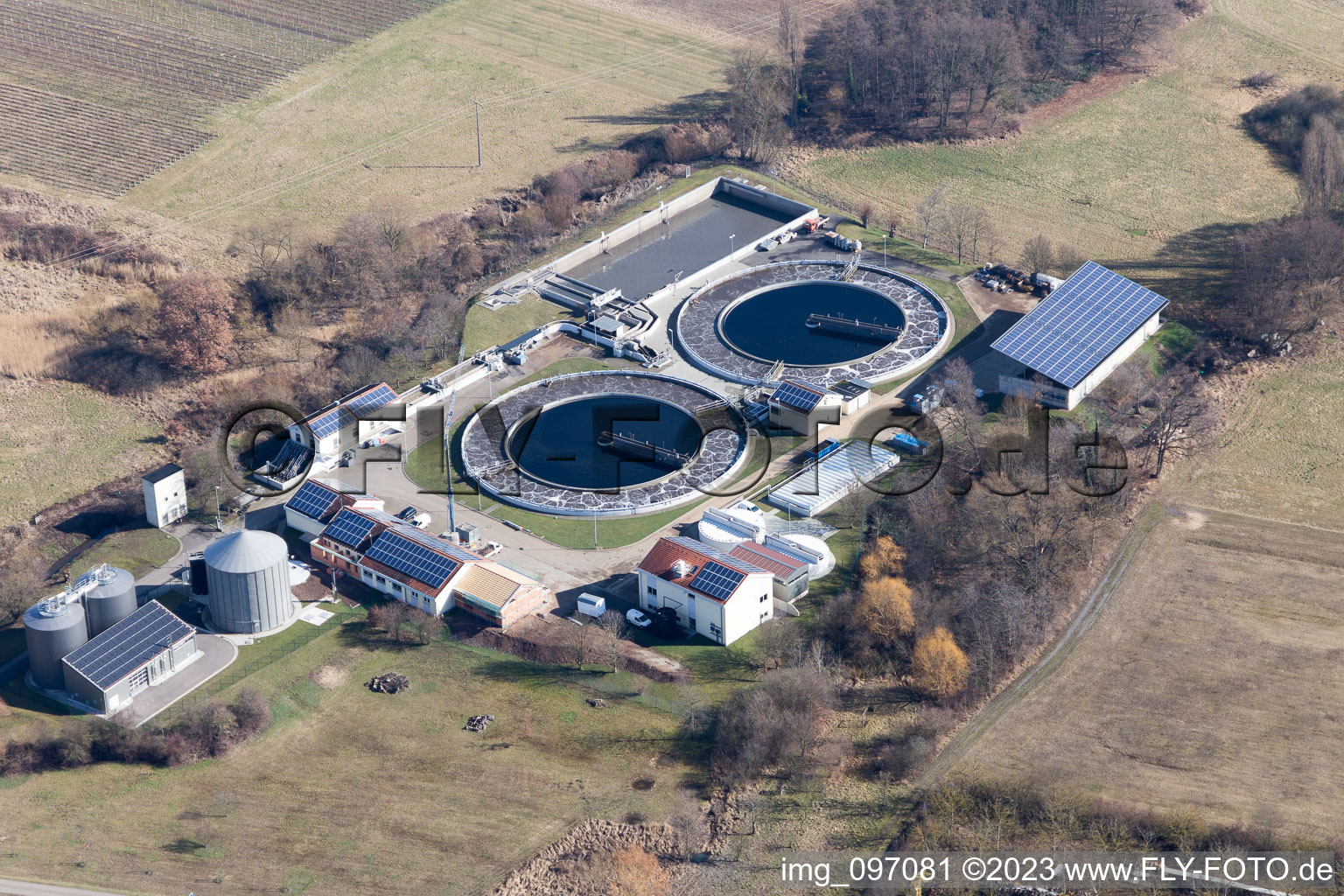 Vue d'oiseau de Edenkoben dans le département Rhénanie-Palatinat, Allemagne