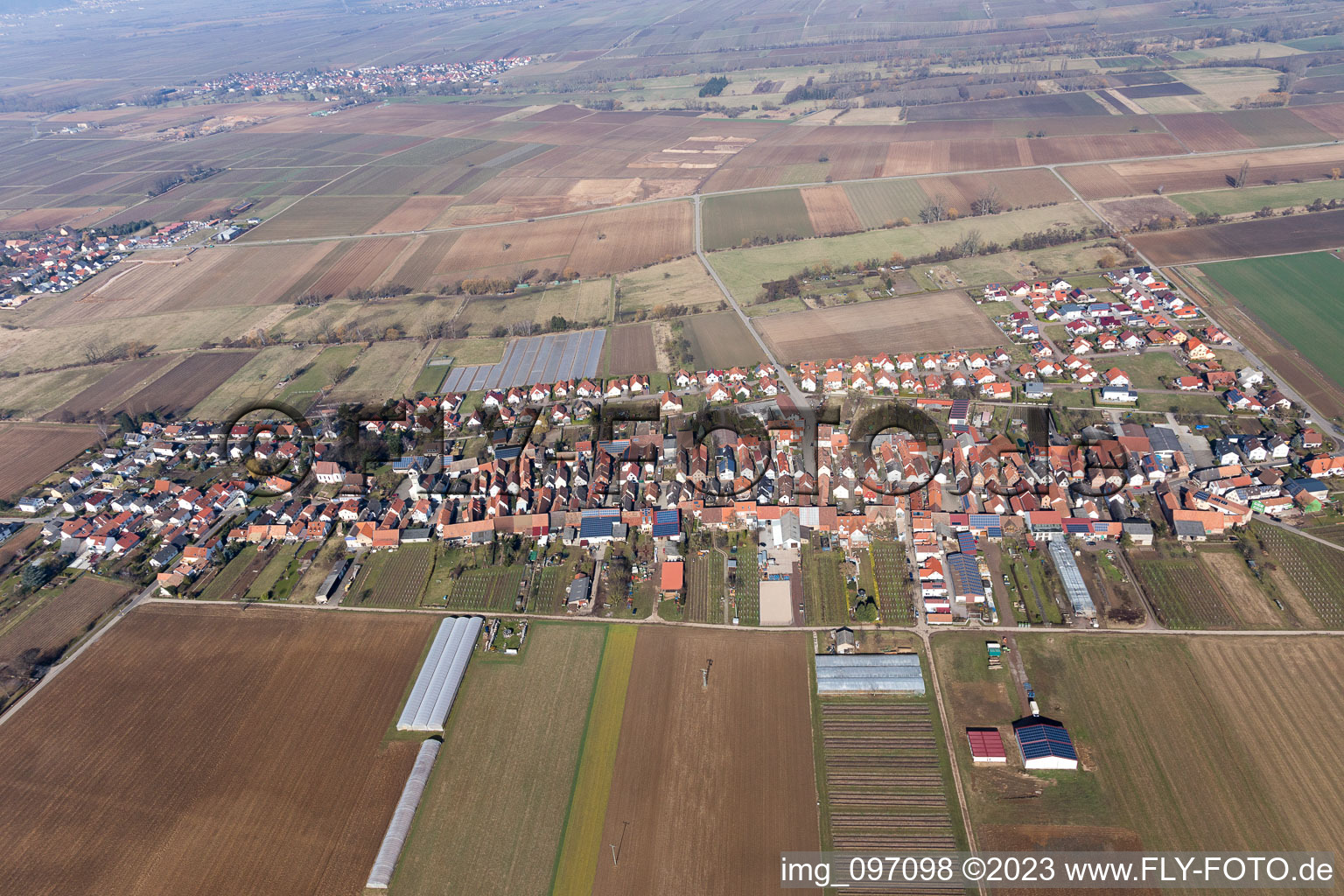 Photographie aérienne de Böbingen dans le département Rhénanie-Palatinat, Allemagne