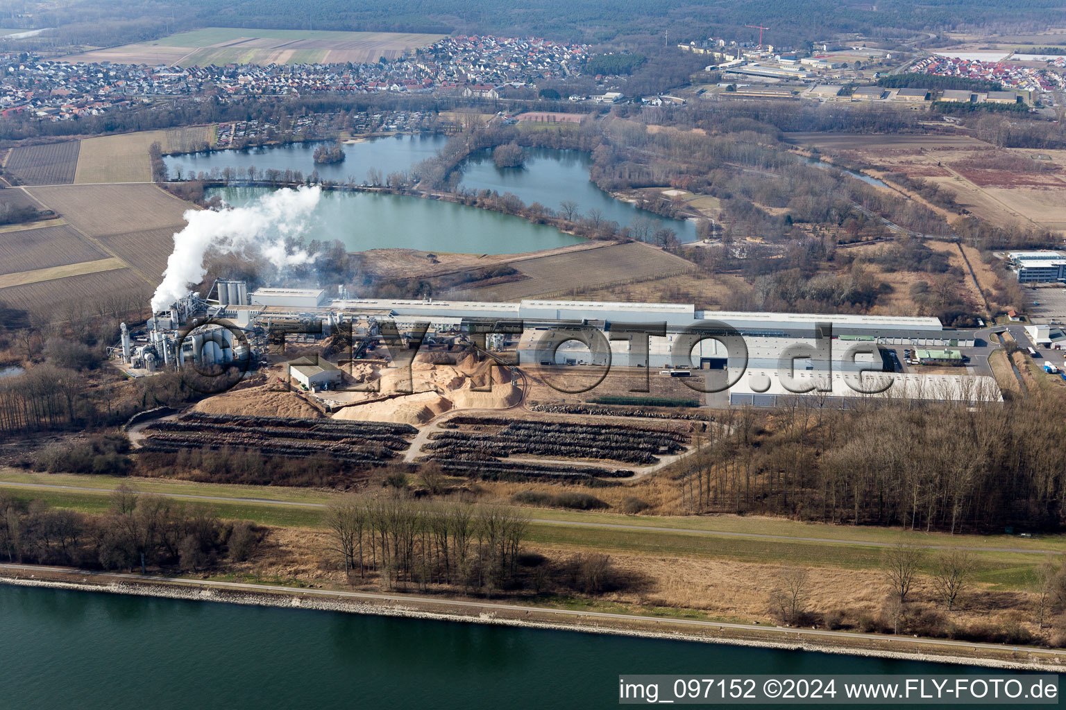 Germersheim dans le département Rhénanie-Palatinat, Allemagne vue du ciel