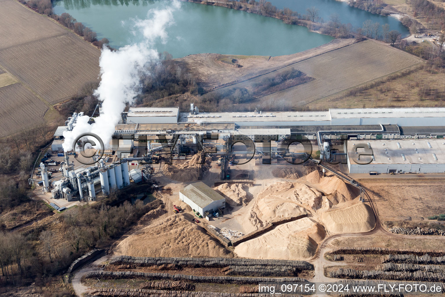 Image drone de Germersheim dans le département Rhénanie-Palatinat, Allemagne