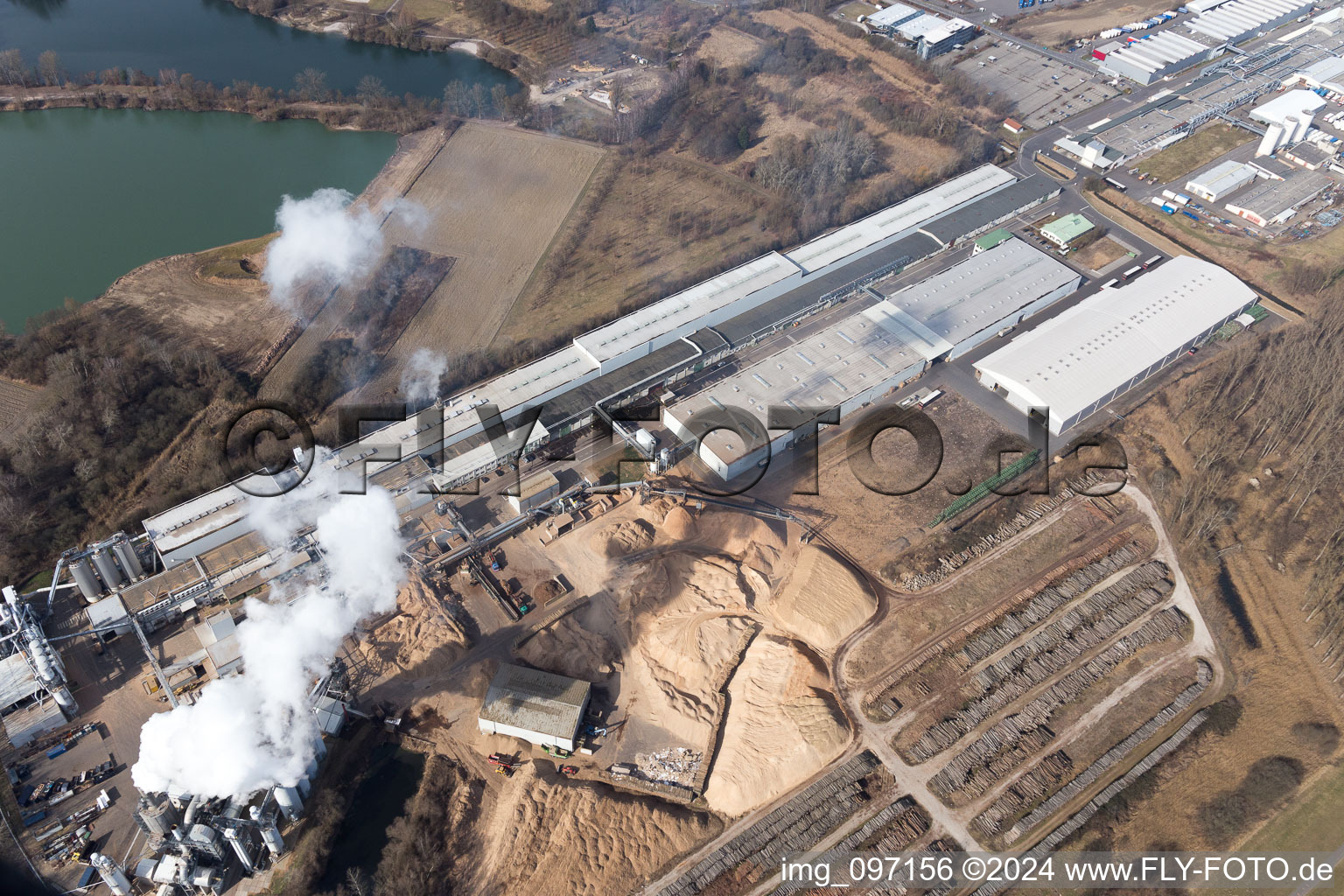 Germersheim dans le département Rhénanie-Palatinat, Allemagne du point de vue du drone