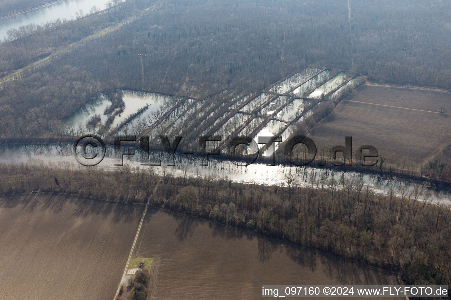 Vue aérienne de Quartier Sondernheim in Germersheim dans le département Rhénanie-Palatinat, Allemagne