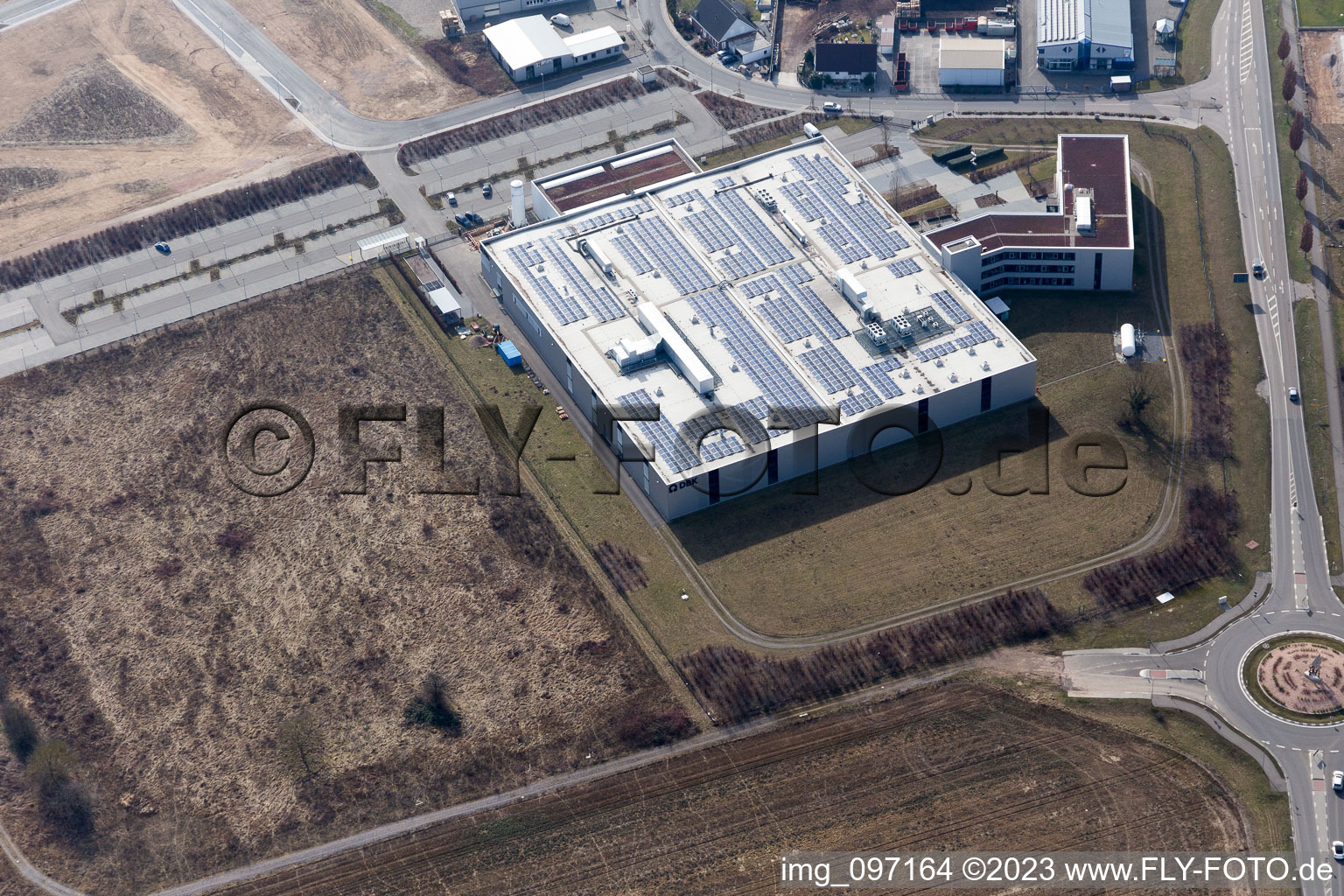 Rülzheim dans le département Rhénanie-Palatinat, Allemagne d'un drone