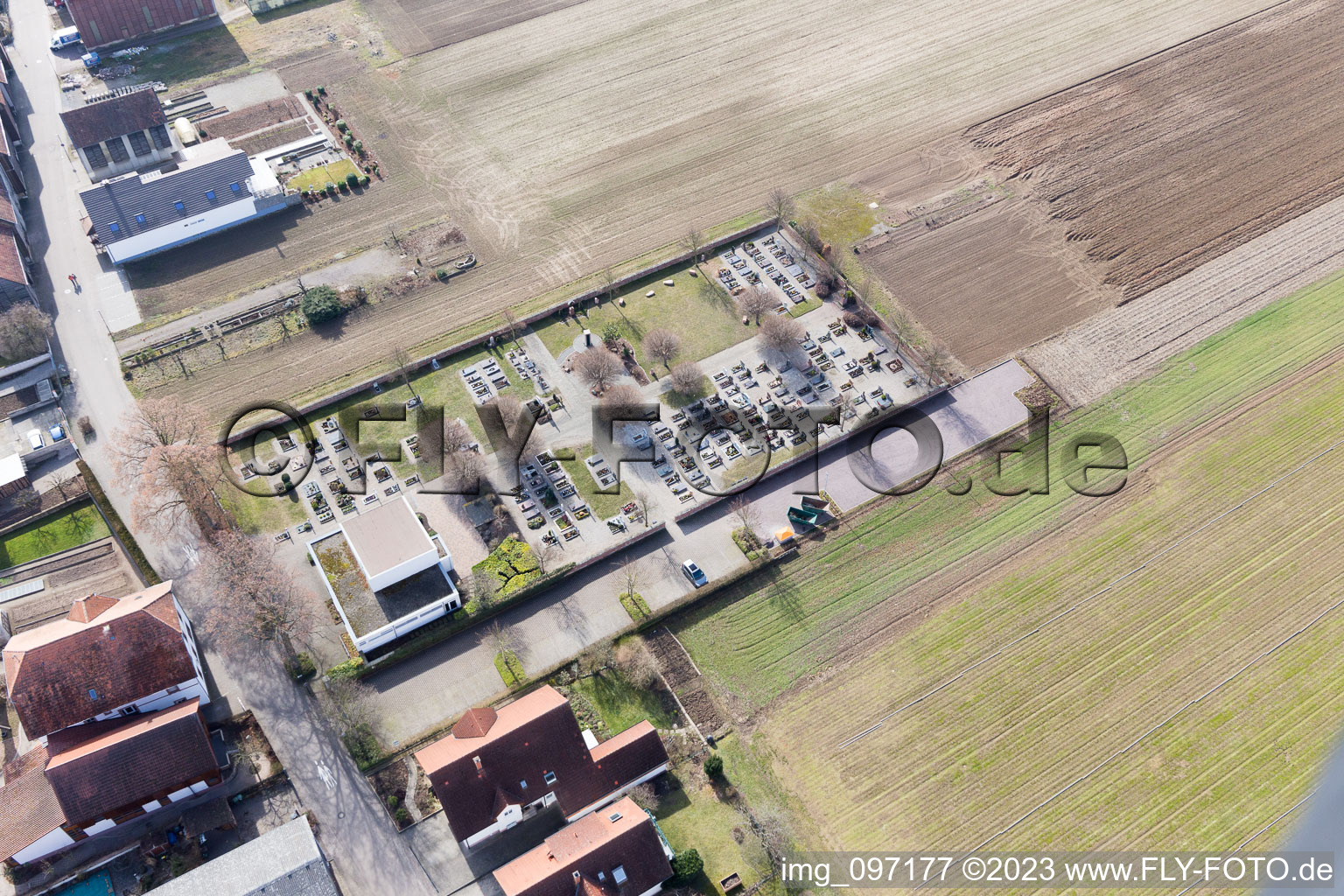 Vue oblique de Quartier Hayna in Herxheim bei Landau dans le département Rhénanie-Palatinat, Allemagne