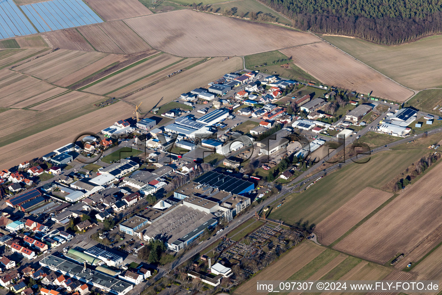 Hambrücken dans le département Bade-Wurtemberg, Allemagne d'un drone