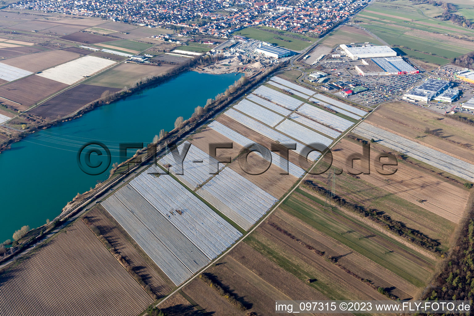 Hambrücken dans le département Bade-Wurtemberg, Allemagne vue d'en haut