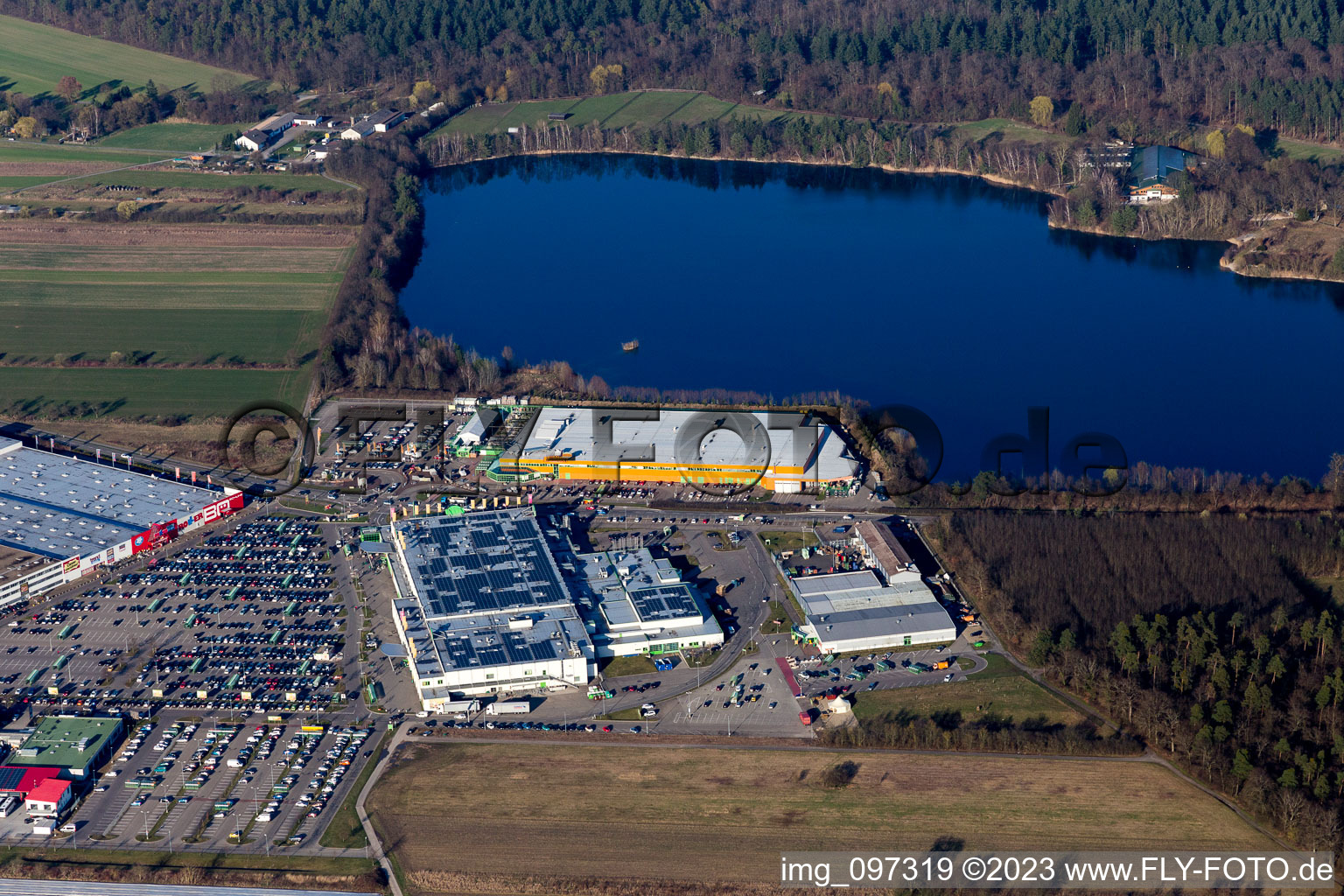 Hambrücken dans le département Bade-Wurtemberg, Allemagne vue du ciel