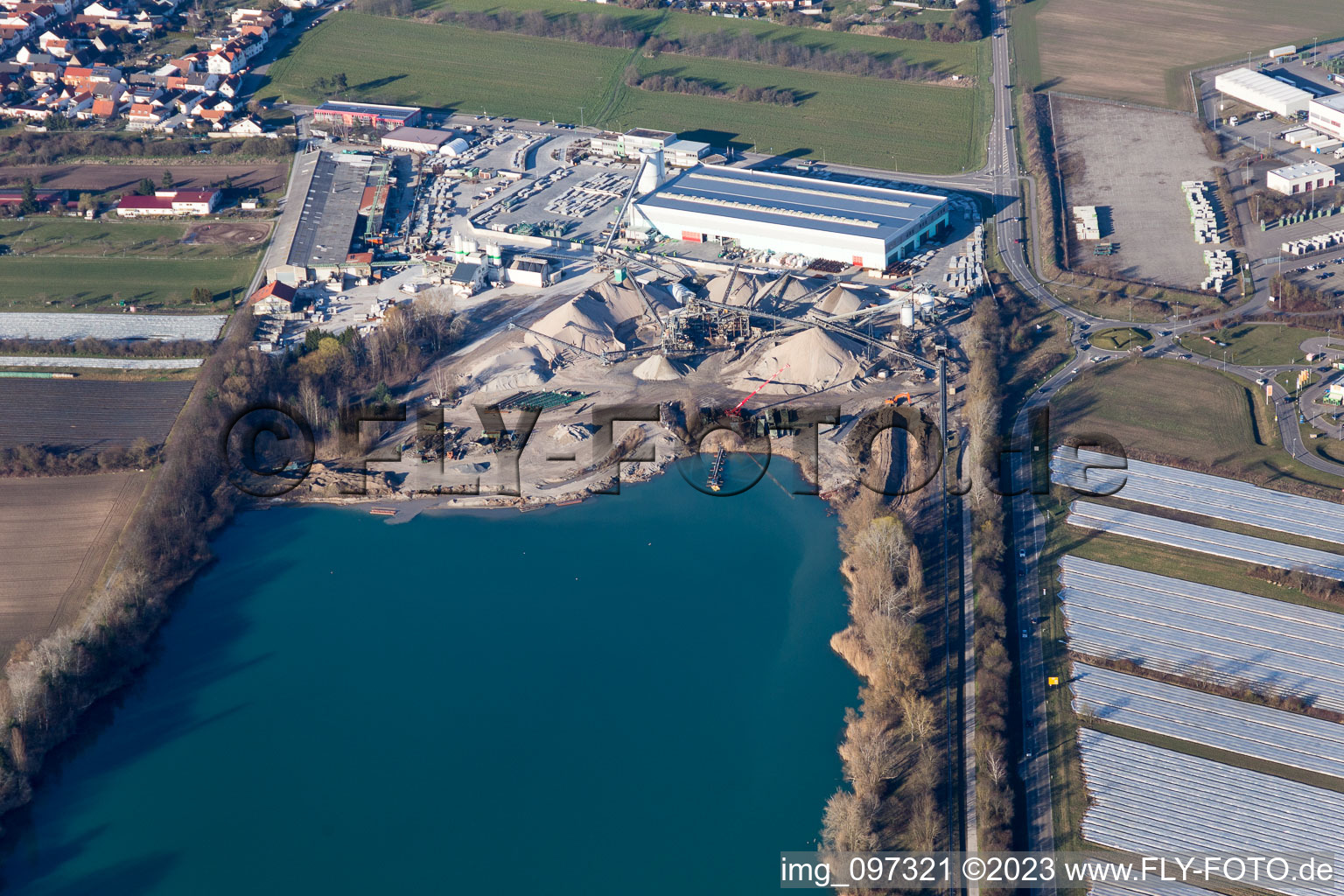 Image drone de Hambrücken dans le département Bade-Wurtemberg, Allemagne