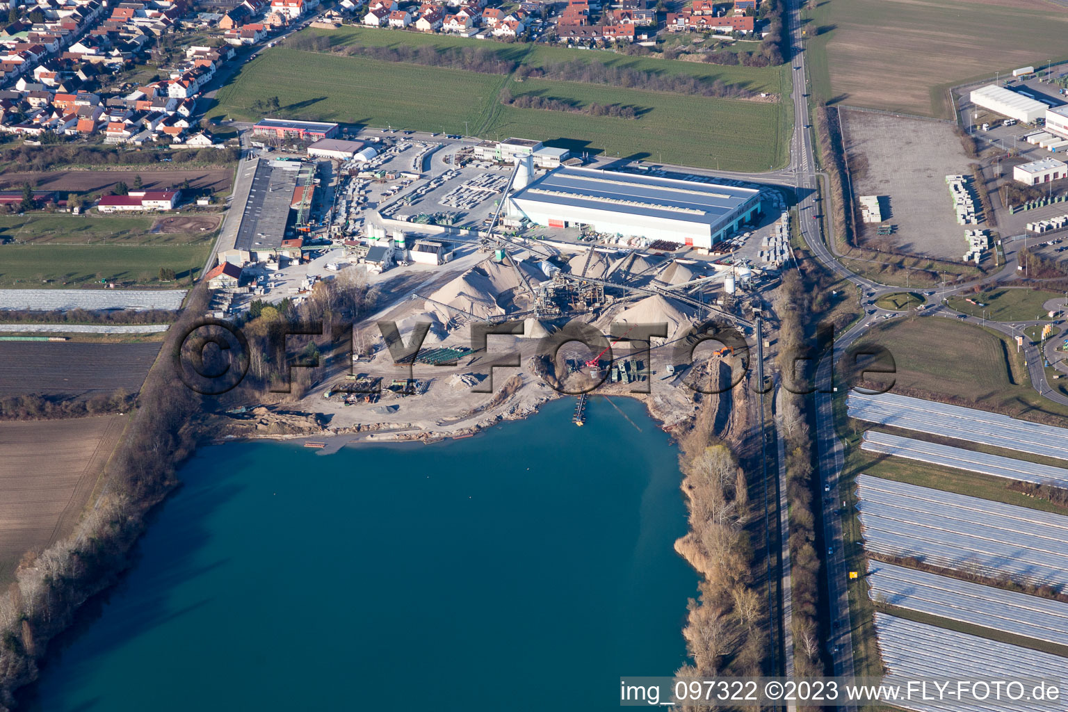 Hambrücken dans le département Bade-Wurtemberg, Allemagne du point de vue du drone