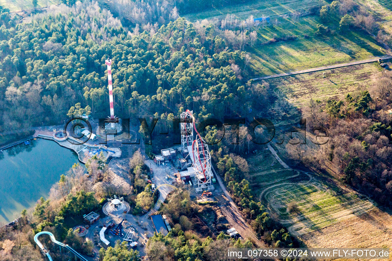 Photographie aérienne de Hanhofen dans le département Rhénanie-Palatinat, Allemagne